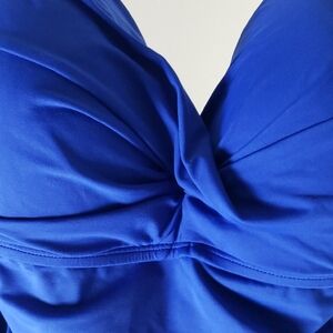 Vibrant Blue Ruched Top